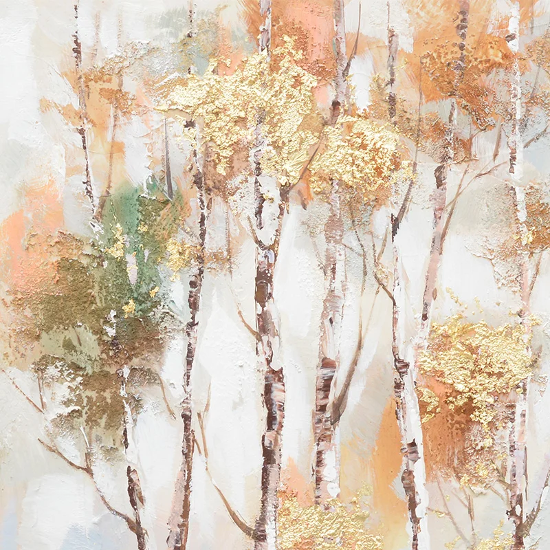 
Handpainted Abstract Trees Oil Painting Reproduction Wall Hangings For Home Decor 