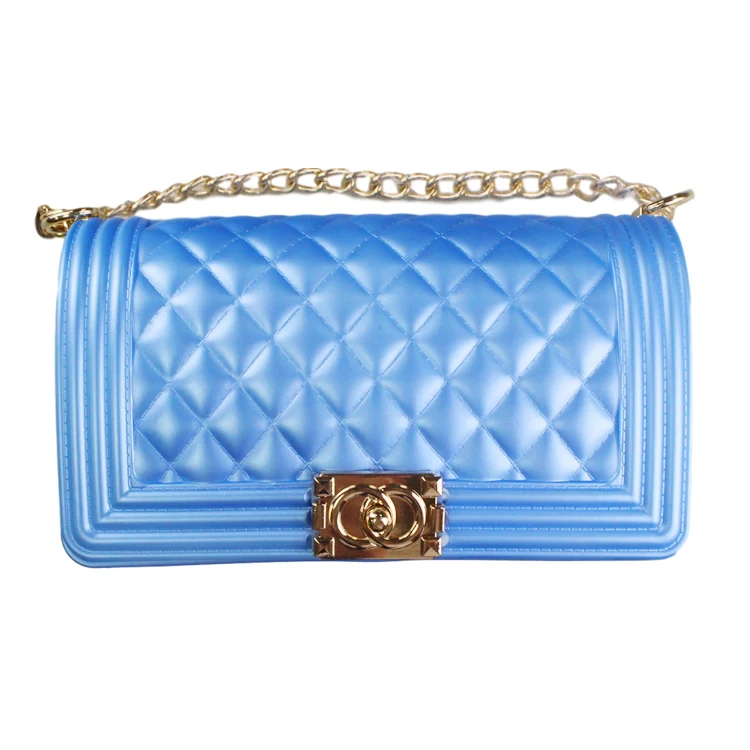 2021 Fashion luxury rainbow purse chain lady colorful bags candy jelly hand bags handbags clear women purses handbag jelly bag