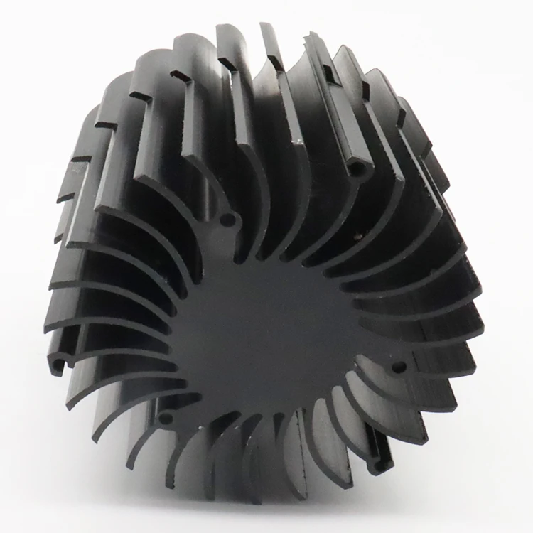 CNC Precision Customization Processing 6000 Series Aluminum Profile Extruded Circular Sunflower Radiator Aluminum Profile