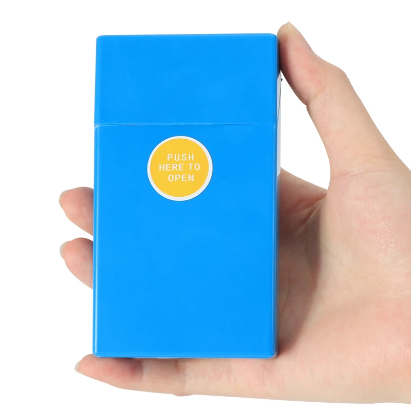 Factory Direct 20pcs Women Fine Cigarette Capacity Automatic Cigarette Box moisture-proof Smoking Accessories Cigarette Case