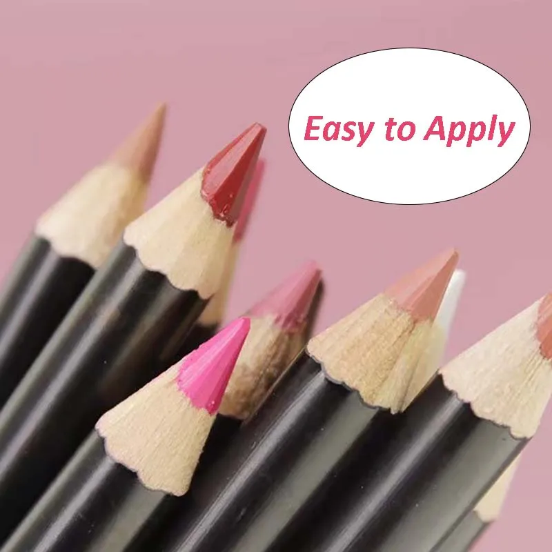 Customizing Private Label Cosmetic Makeup Creamy Lip Liner Cruelty Free Matte Dark Brown Pencil Vegan Lip Liner Wholesale