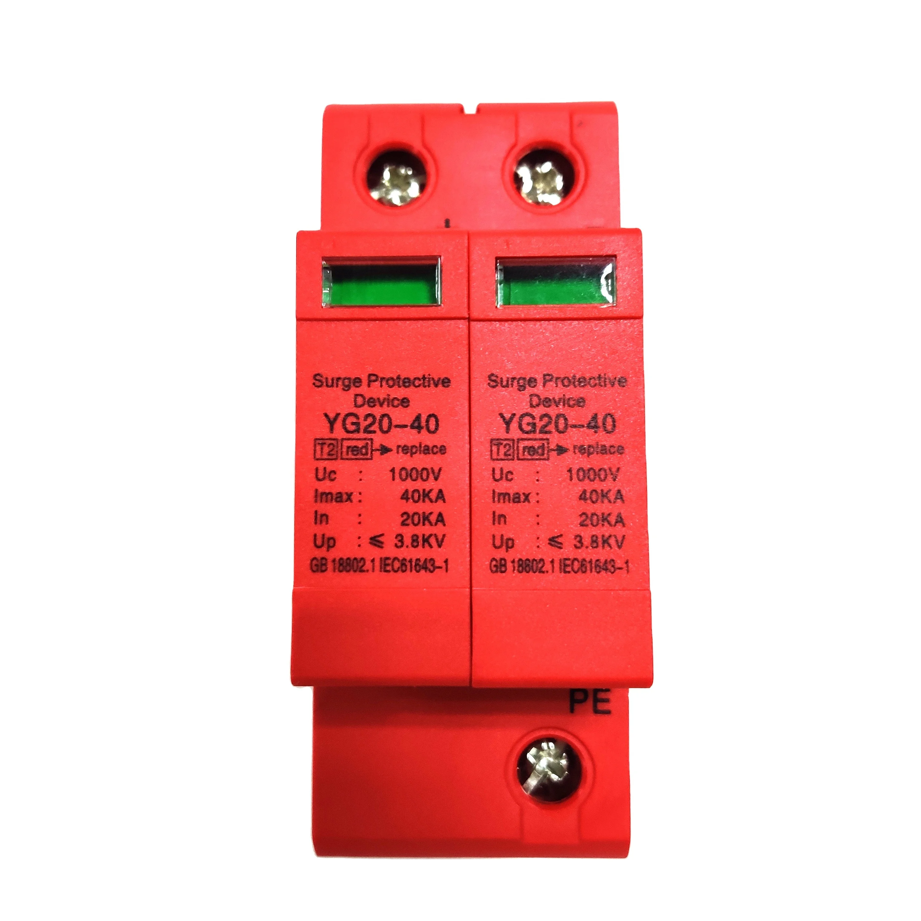 SeanRo XLSPD-PV CE TUV Solar PV 20KA-40ka 2Pole 2P DC 800V DPS surge protector protection arrester surge protective device SPD