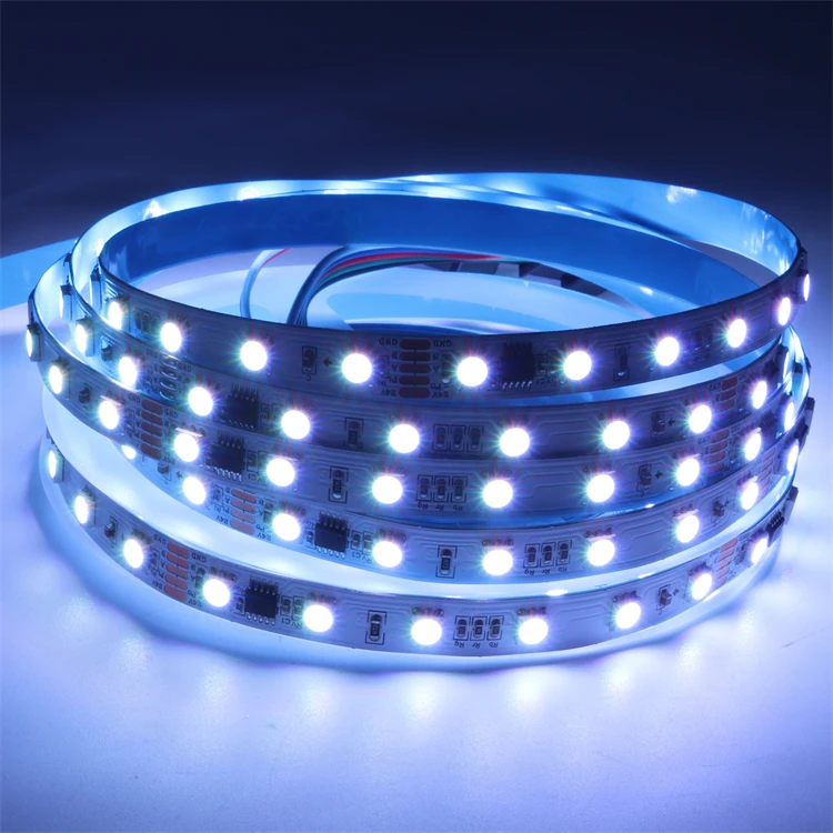 Китай DMX512 программируемый ленточный светильник 5050RGB DC24V адресуемый свет IP67 водонепроницаемый уличный гибкий