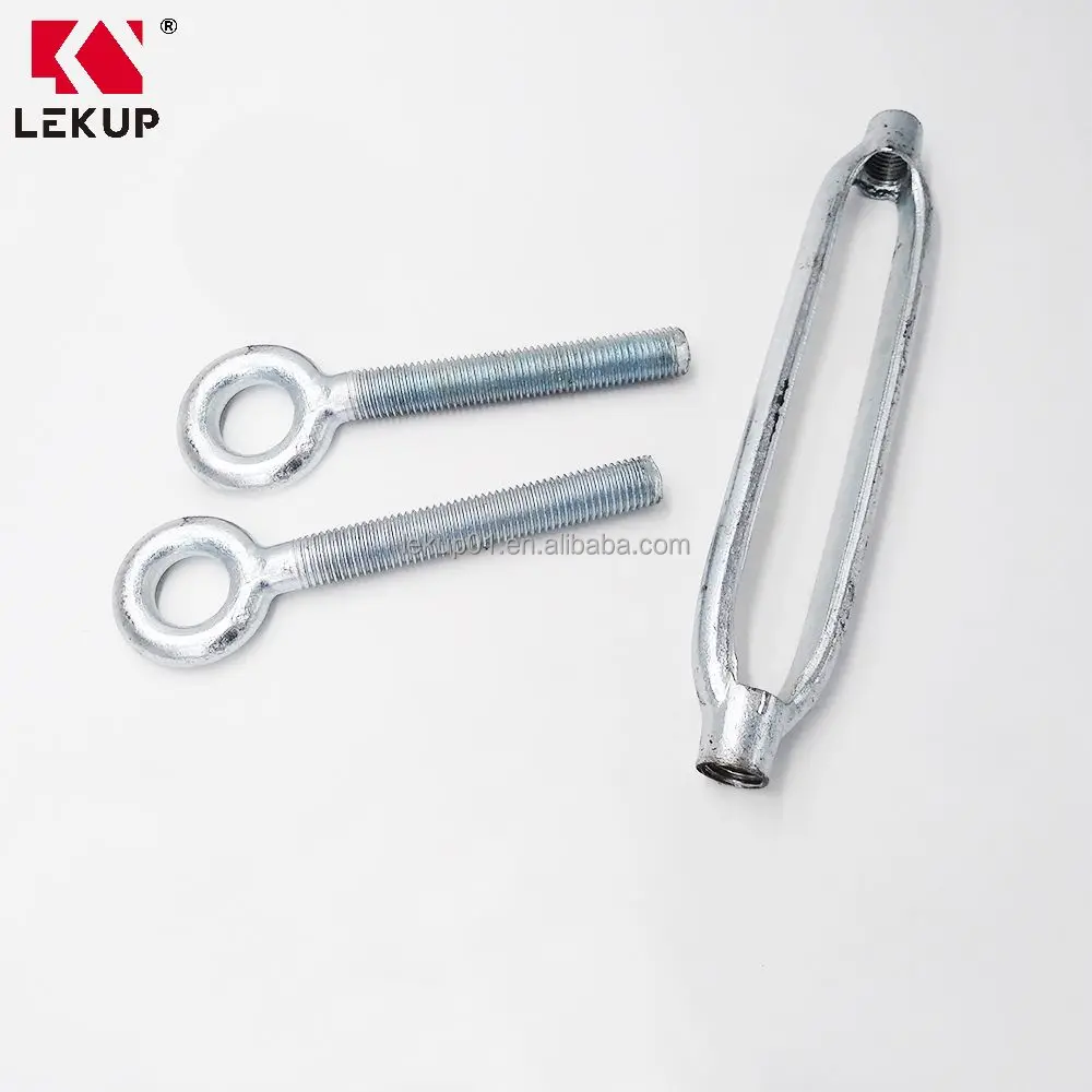 JIS Type Cable Turnbuckle Galvanized Frame Turnbuckle with Eye and Eye Heavy Duty Turnbuckle for Cable Wire Rope Tension