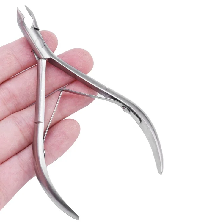 High Grade Salon Sanding Silver Stainless Steel Cuticle Nipper Custom Private Brand Fingernail Cuticle Nipper Dead Skin Pliers