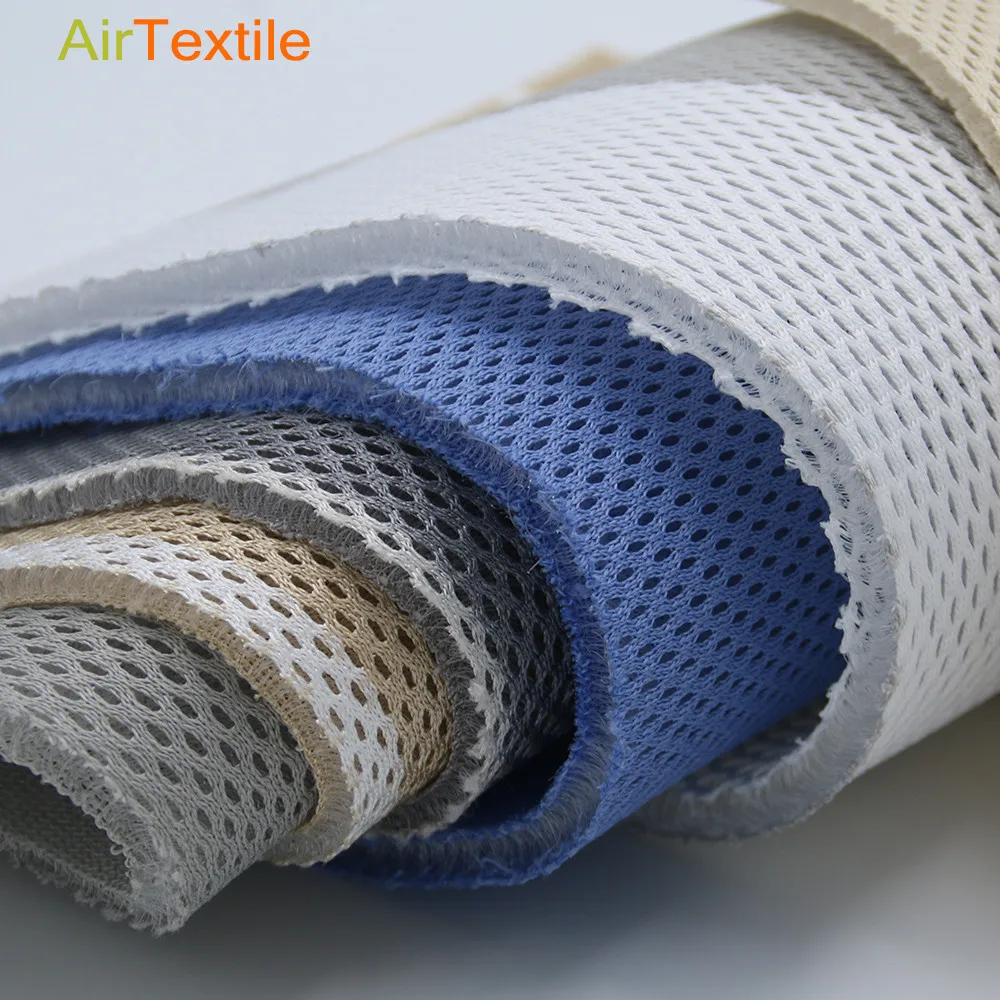 Cooling breathable 3d sandwich spacer air mesh fabric for car seat cushion