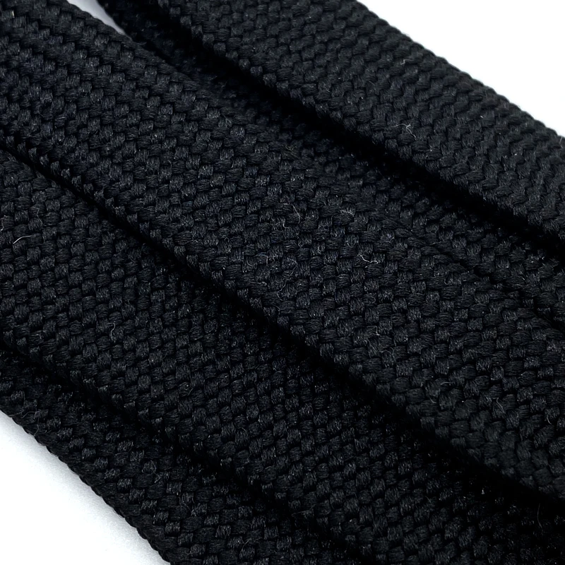 wholesale high quality hoodie flat cotton drawcord cord with Custom aglets drawstring cord for sweatpants