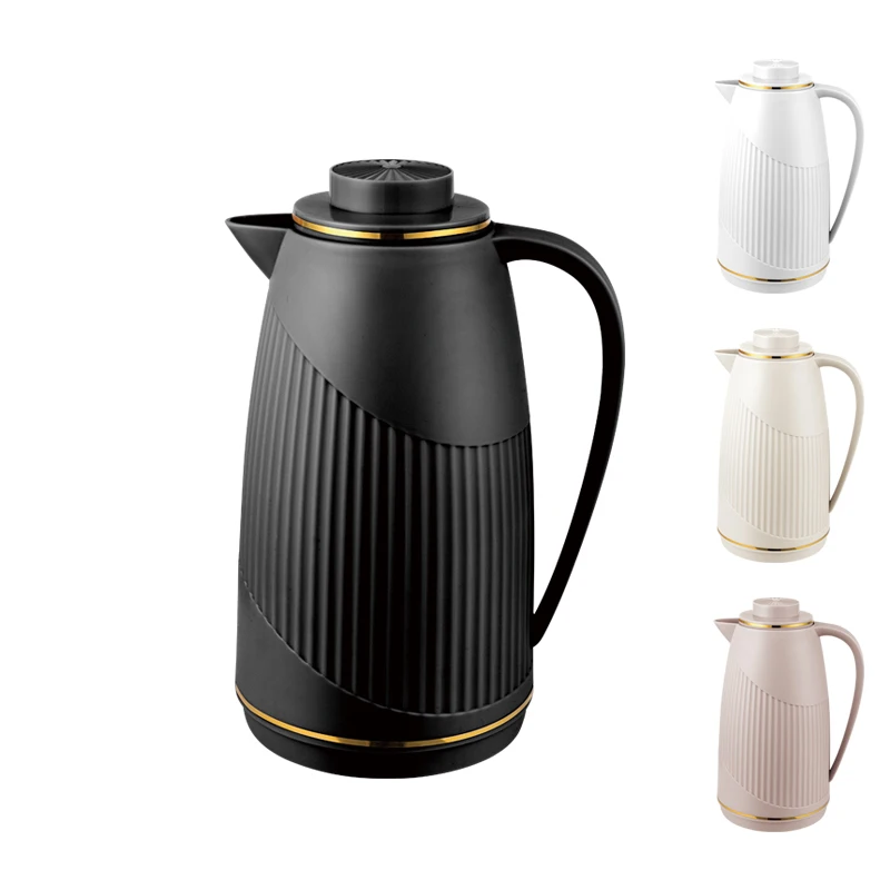 Sunlife factory  pink glass refill inner thermal insulated Arabian arabic tea flask plastic vacuum thermo jug