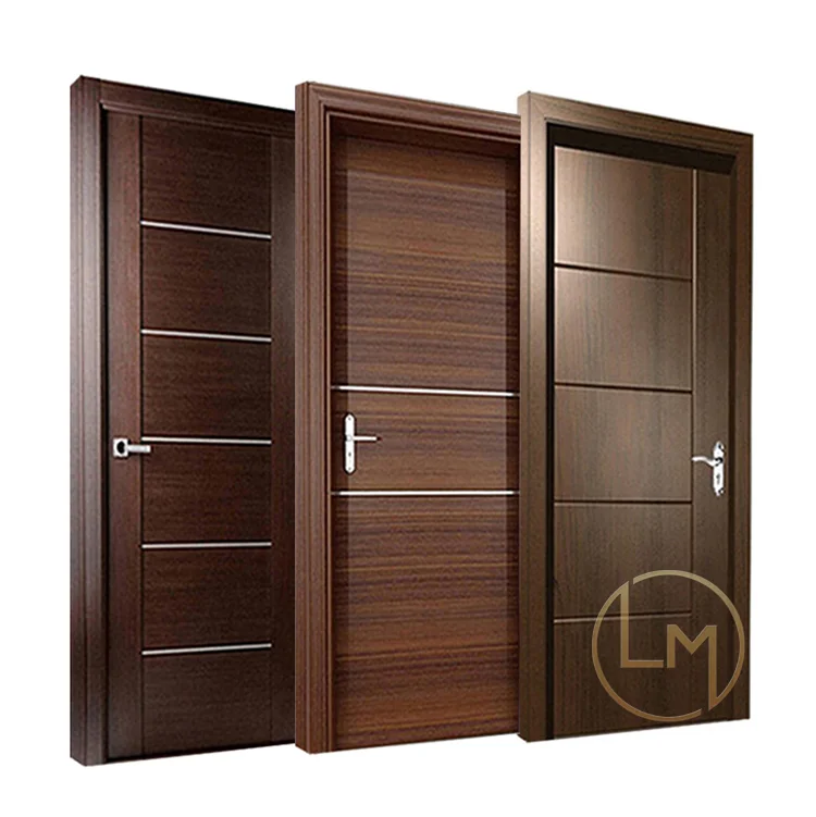 Chinese Top Supplier Main Entrance Wooden Doors For Bedroom Bathroom Balcony Interior Wooden Swing Doors For House
