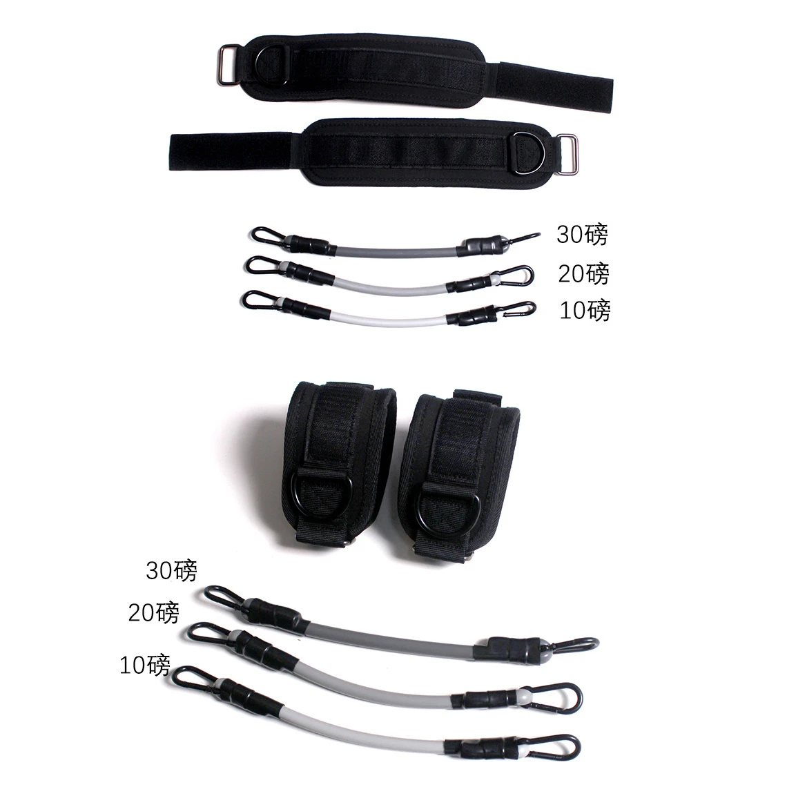 Ankle Resistance Bands with Cuffs Glutes Workout Equipment Legs Resistance Bands with Latex mini bands for Kickbacks