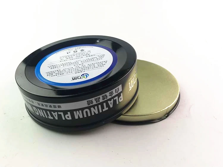 Factory Custom Printed Round Metal Tin Can Car, Shoe Wax Polish Care Tin Can Wholesale