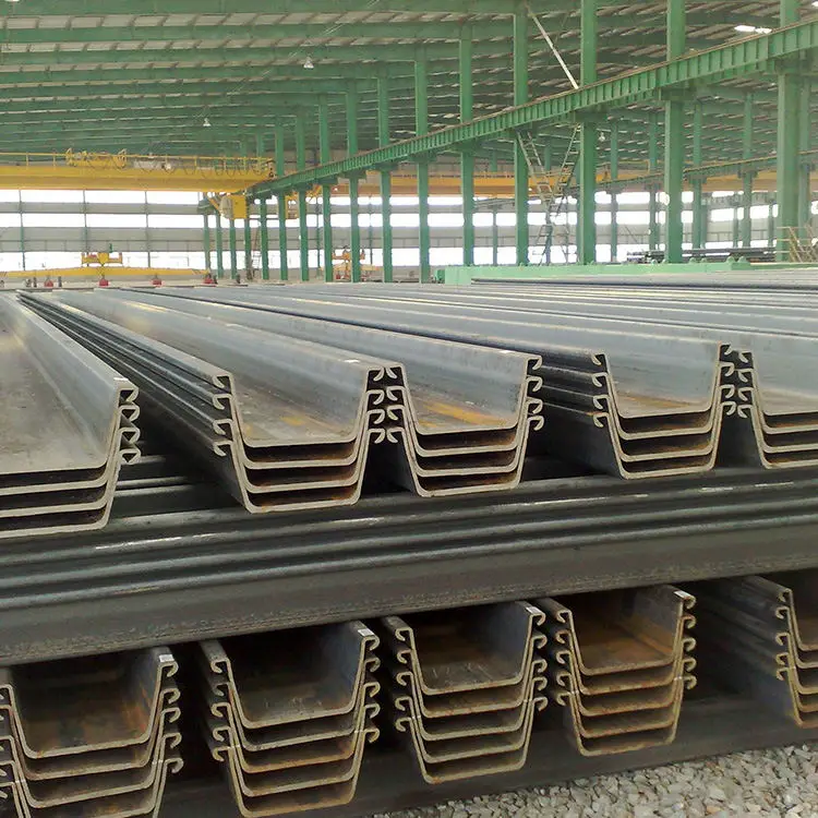 Huaruitai sy295 prime hot rolled high quality larsen U Z type steel sheet piles on sale