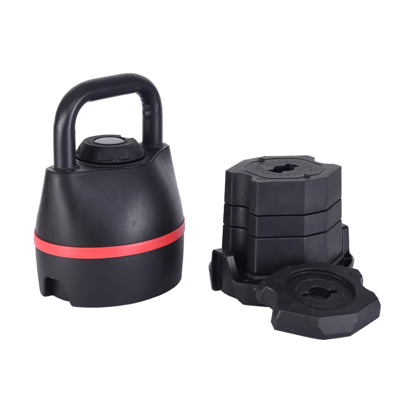 Adjustable Weights Kettlebell Set - Quickly Easy Adjusts 6 Weights(8lb-40lb), Silicone Non-Slip Bottom