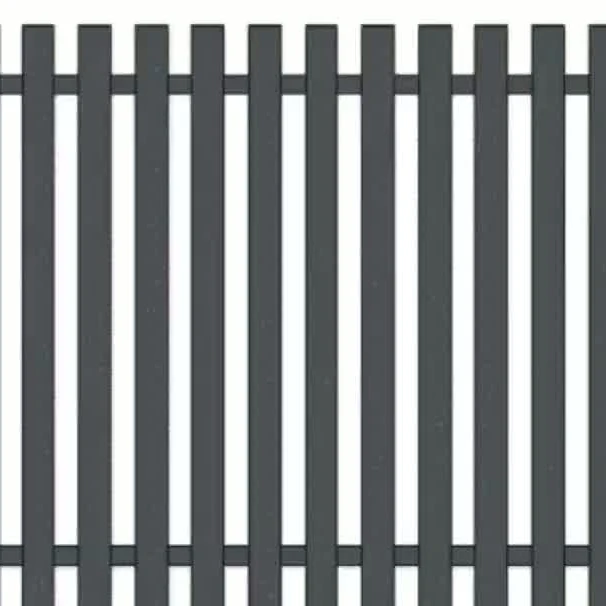 Aluminum Vertical or Horizontal Slat Fence Metal Fence Modern Fence for Home Garden