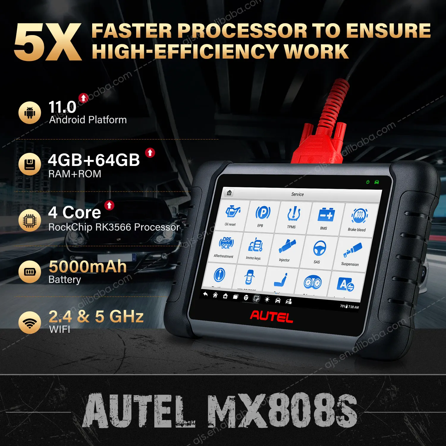 Autel MX808S Diagnotick Professional Automotive Scanner All System OBD2 Auto Diagnostic Tools Upgraded of MX808 MK808
