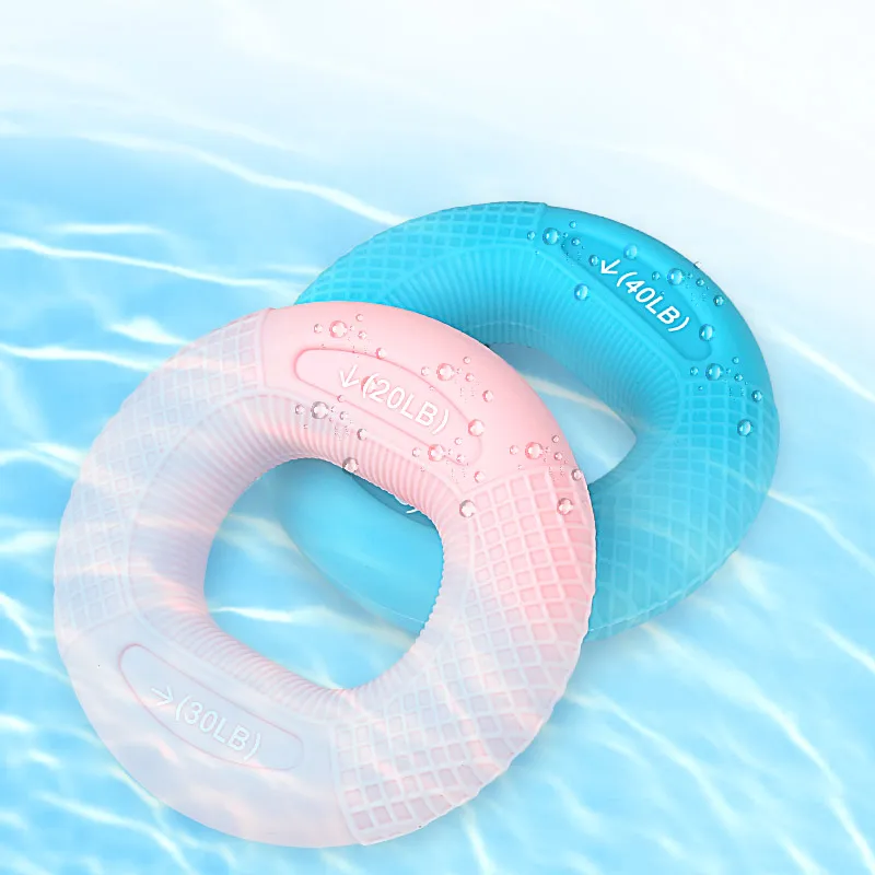 Grip device silicone double strength training five fingers decompression tire grip ring