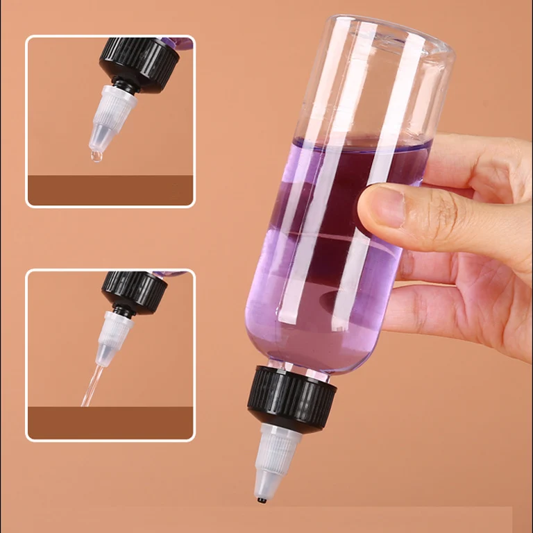 5ml-500ml PET Plastic Tattoo Ink Twist Cap Bottle Pigment Dropper Oil Dispensing Containers