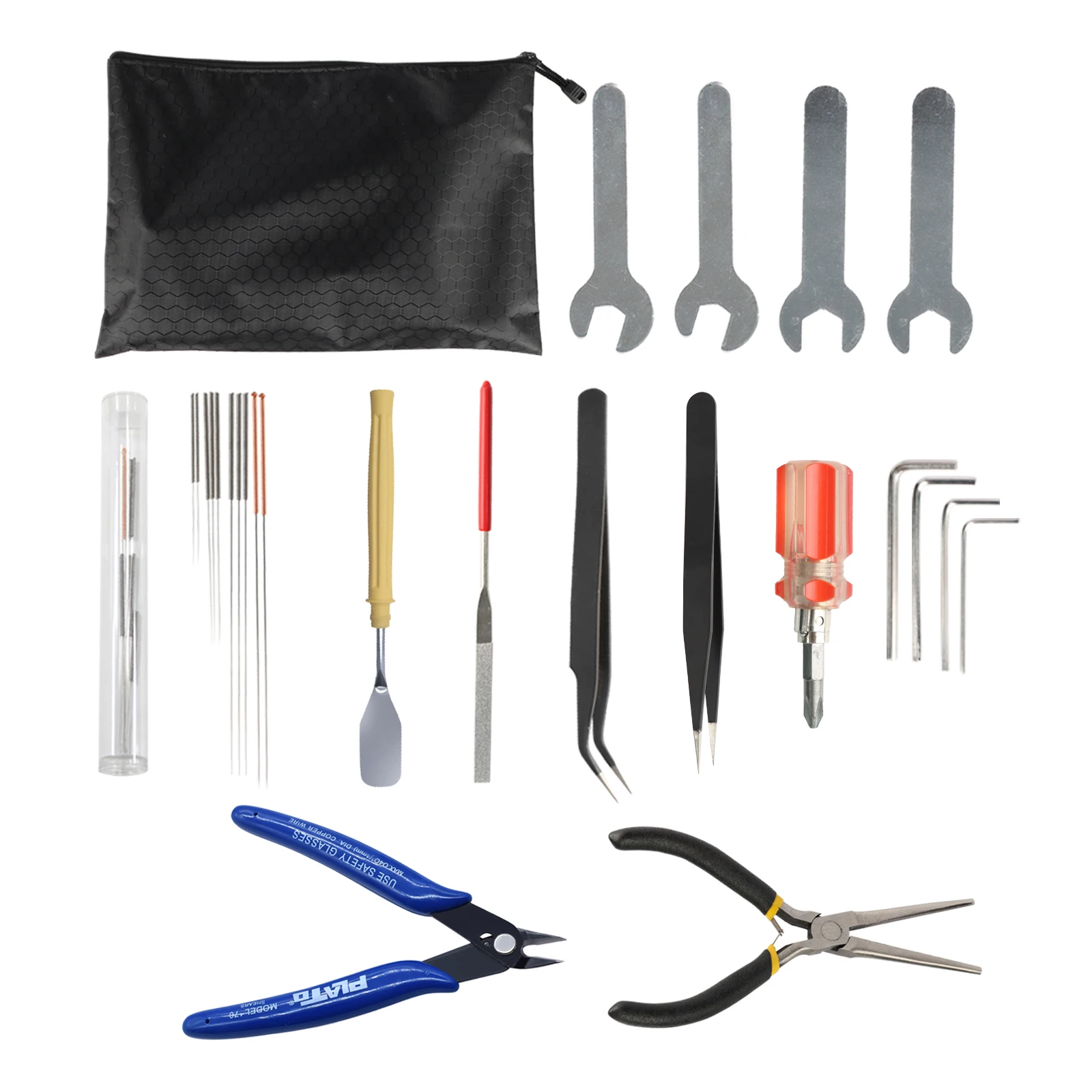 Deburring Tool Kit Trimming Knife Edge Cutter Files 3D Printer Parts Wrench Cleaner Needle for Nozzle Scraper Cutting Wire Cable