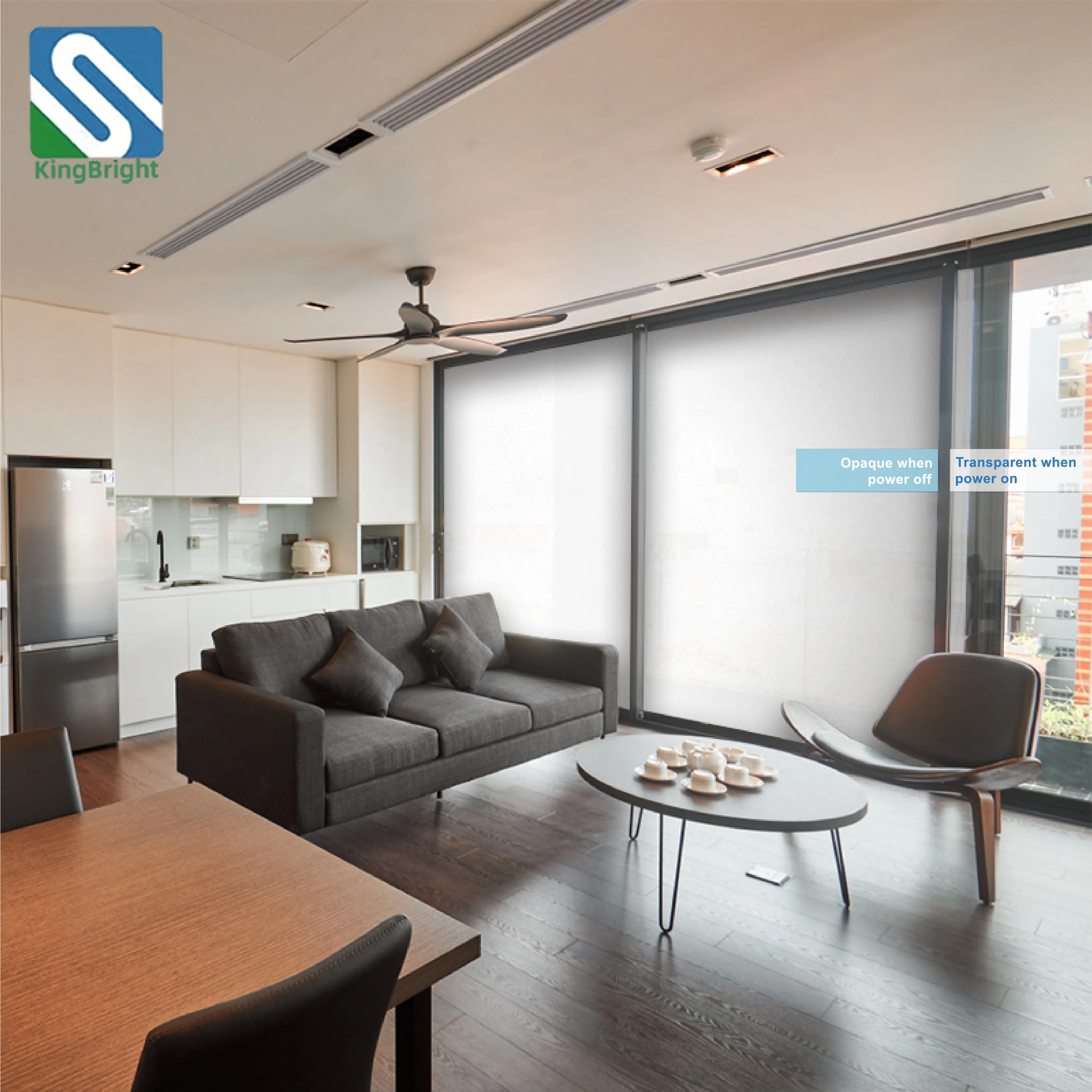 2023 hot sale tinting smart PDLC film manufacture electric switchable smart window glass film