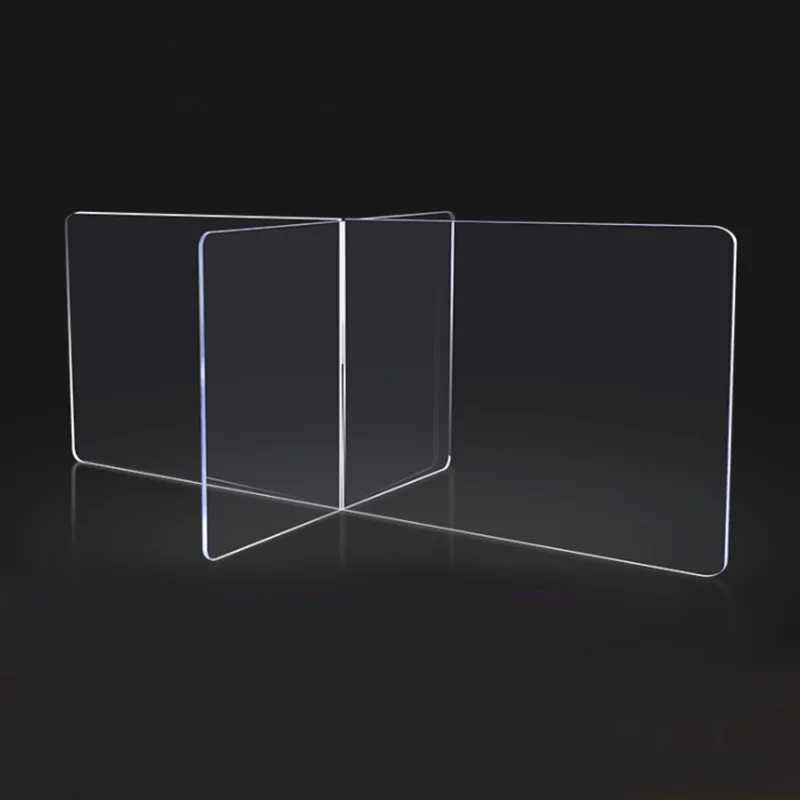 Acrylic sneeze guard, custom Plastic Acrylic Isolation sheet for school office Anti-spray AntiDroplet antiepidemic baffle