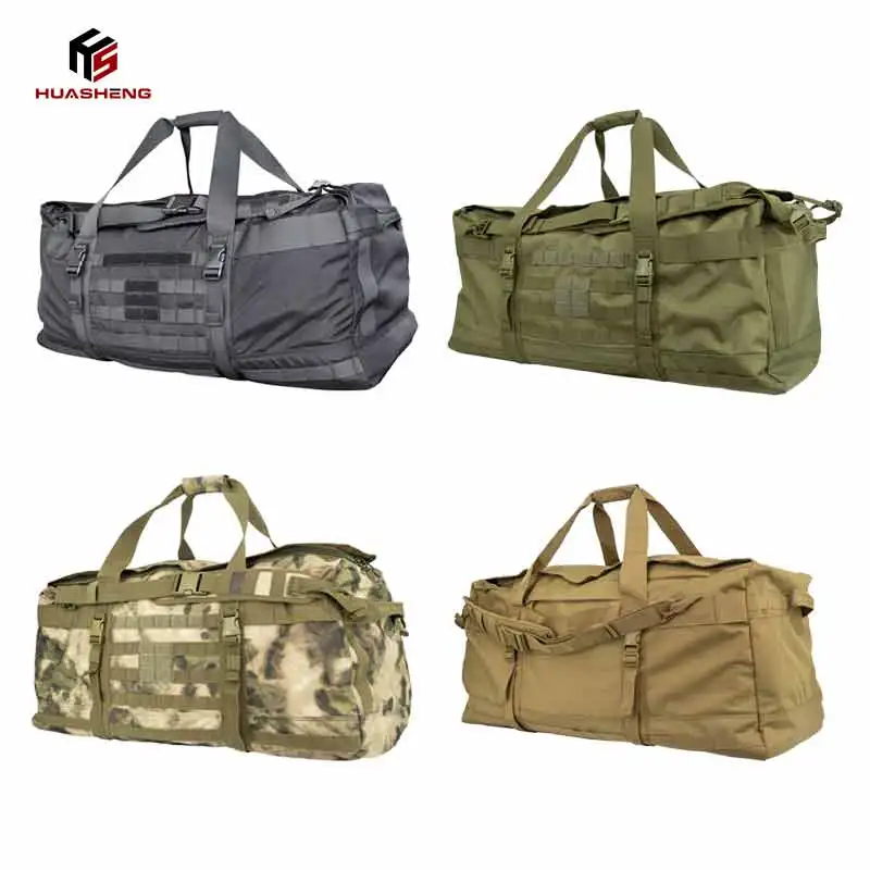 Custom 106L Large Capacity Outdoor Hiking Camping Travel Bag Adjustable Strap Shoulder Handbag 3 in 1 Backpack