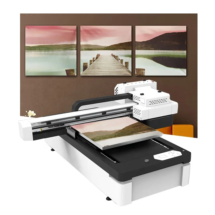 6090 Mini UV Printer A0 Led UV Flatbed Printer For Phone Case Tile Glass Bottle