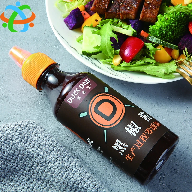 OEM custom black pepper sauce bbq sauce paste