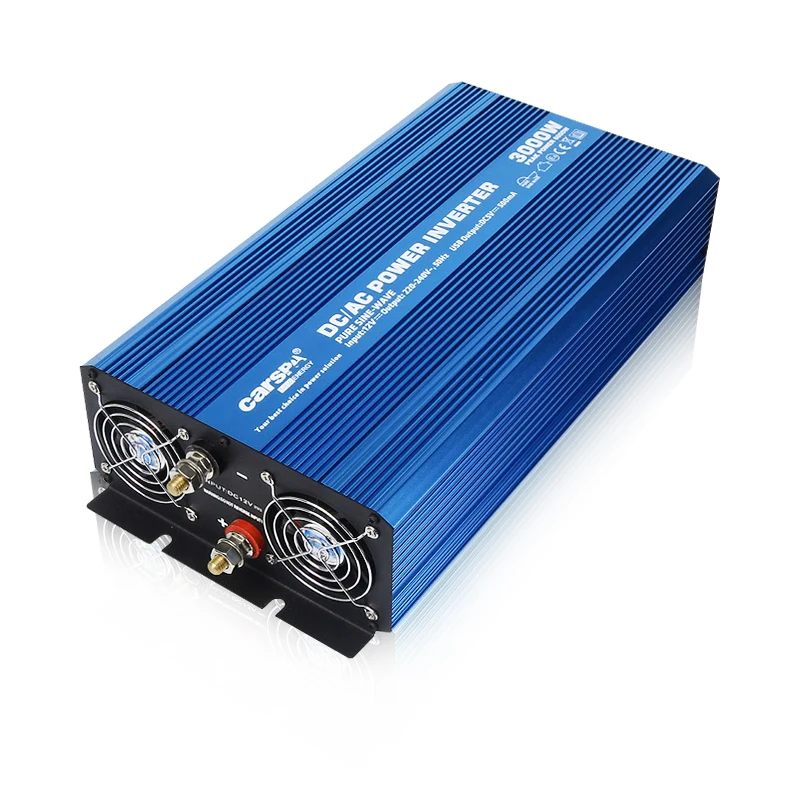 3000 Watt 12v/24v Dc To Ac 110v/120v/220v/230v Pure Sine Wave Solar Power Inverter Solar/car/appliance Power System Inverter