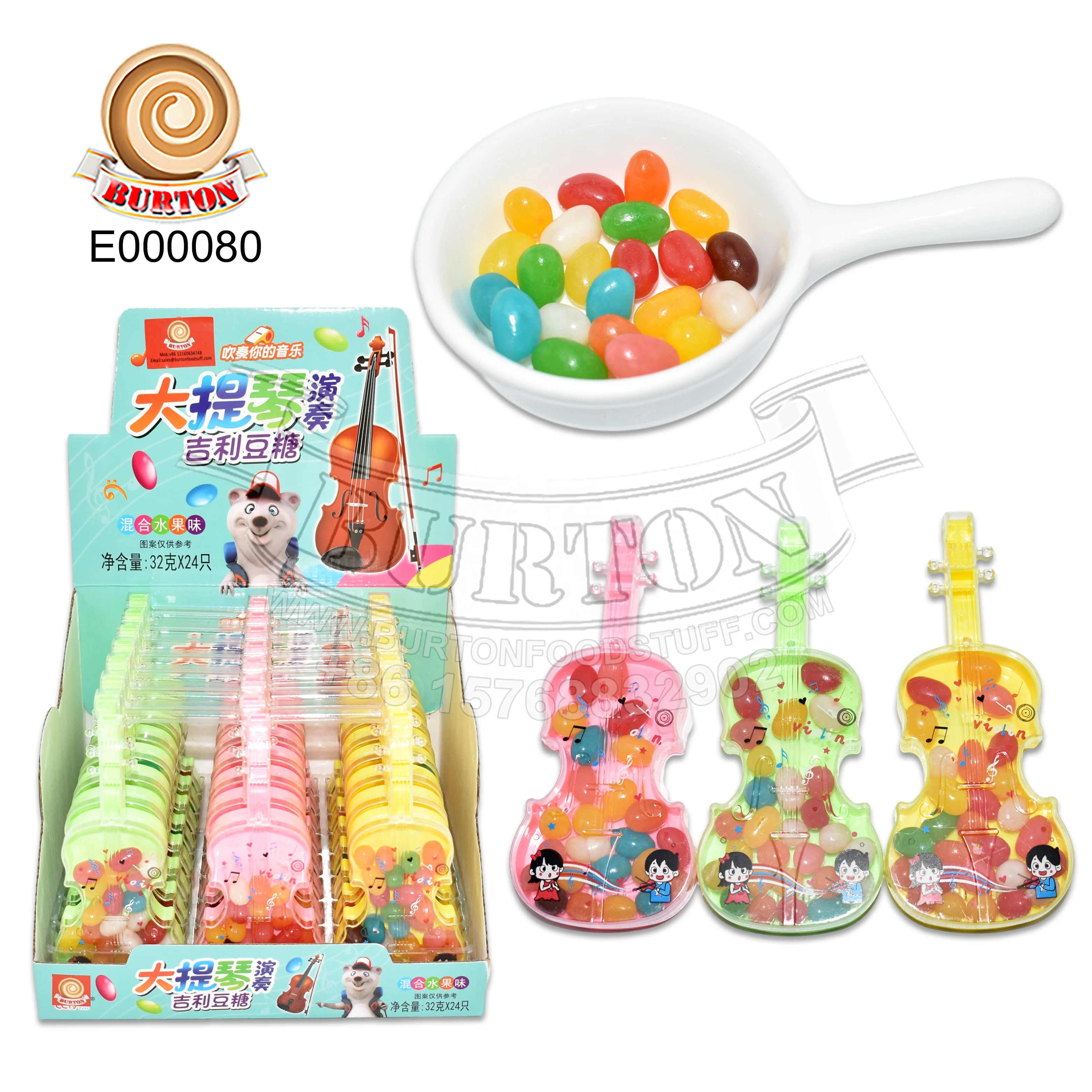 New arrival multi fruit flavor block shape fruit Geely beans candy soft candy in cello toy