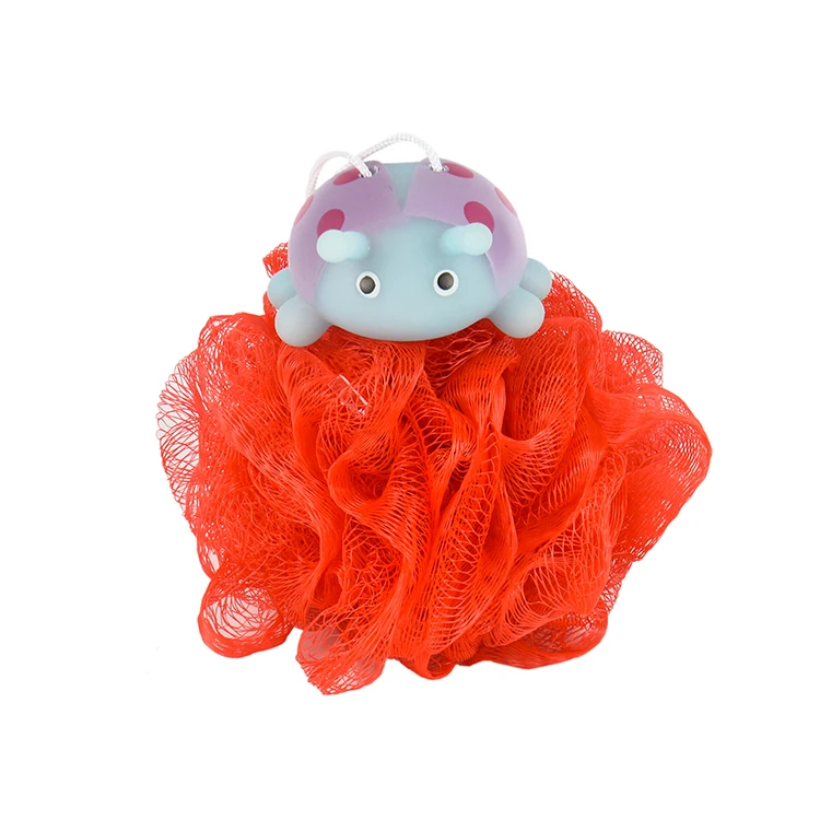 Красочная резиновая сетчатая губка для ванны с животными подходит кожи разных людей