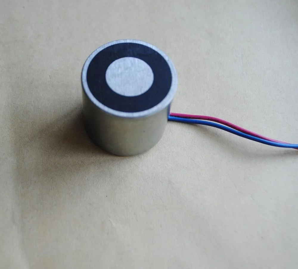 20kgs force JSP-3022 flat Electromagnet, 24V DC electromgnets, round electromagnet