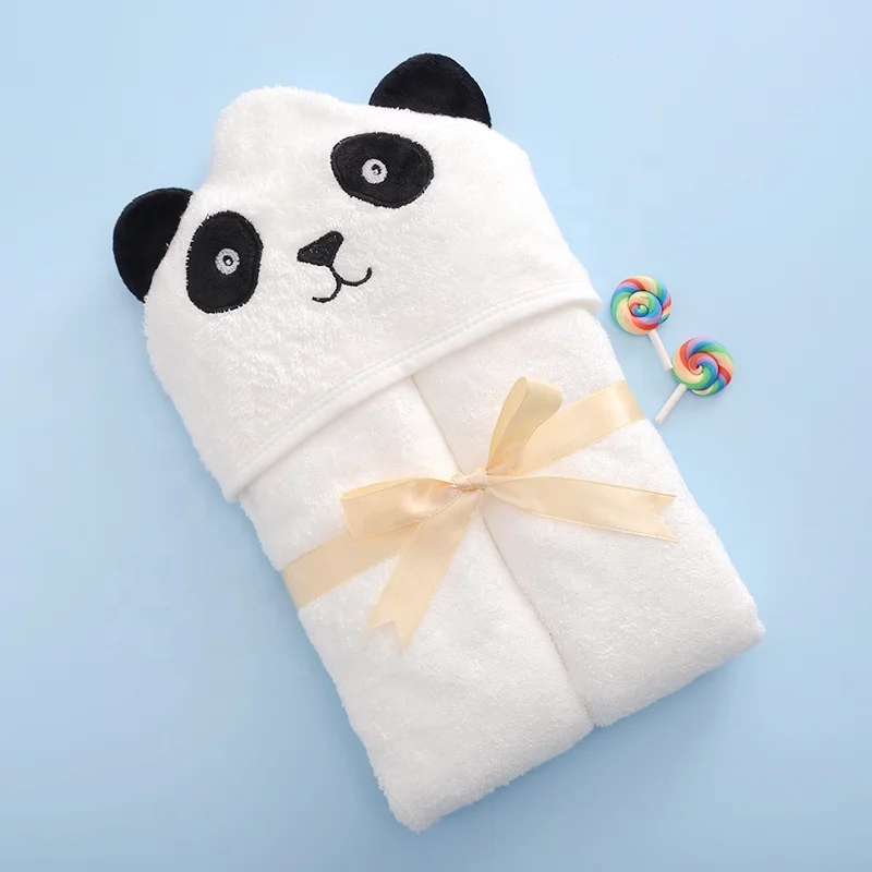 Organic bamboo baby towel Antibacterial hooded baby bath towel