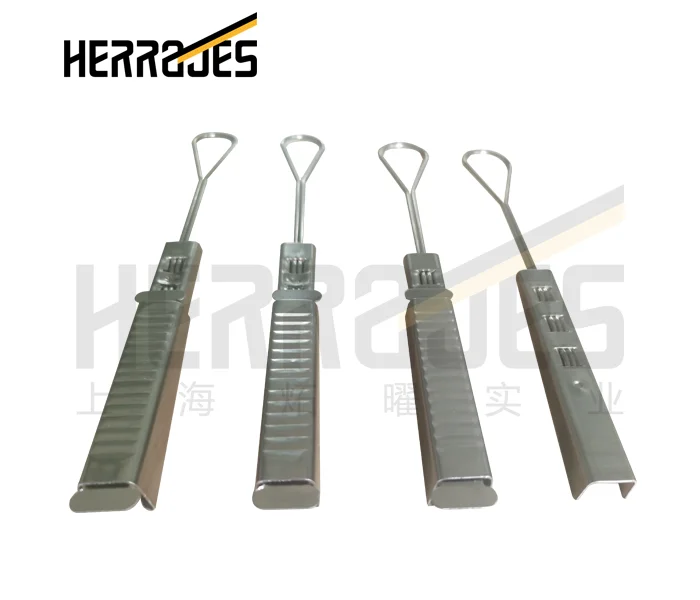 Волоконно-оптический кабельный зажим, фитинговый зажим из нержавеющей стали, S крюк FTTH подвесной зажим