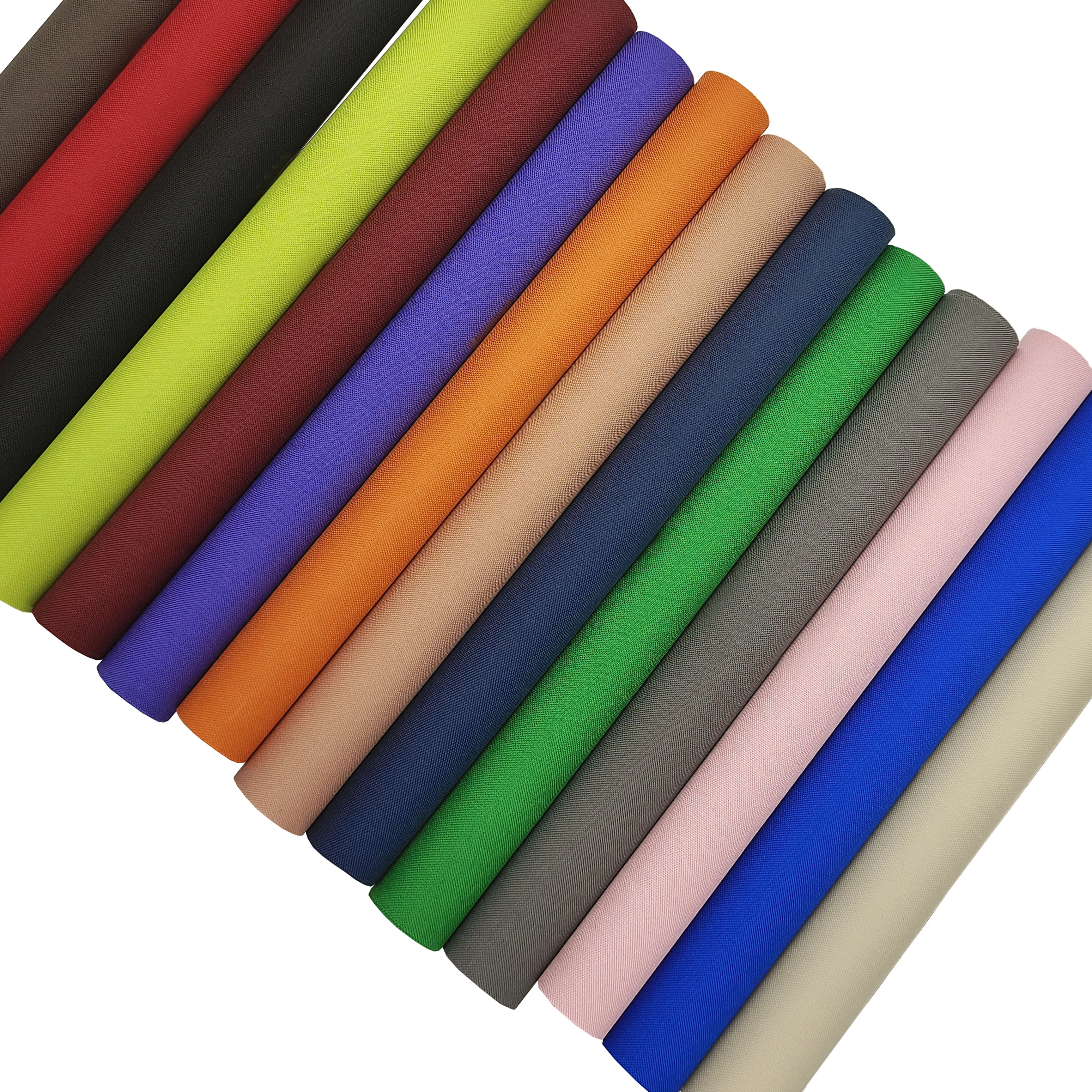 Fabric Backpack Colorful 100% Polyester PVC Coating 300D Oxford Waterproof Tent Fabric Woven Coated A4 Size Sample 1000meters