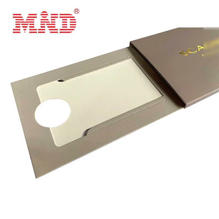 Custom Printing Logo Creditcard Box Packaging Sliding Paper For Business Card Sleeve Pulling Credit Card Box