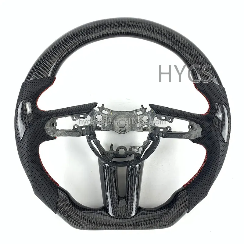 JDM Racing Car Interior Accessories Carbon Fibre Steering Wheel for Mazda3 Axela Mazda6 CX30 CX4 CX5 Atenza