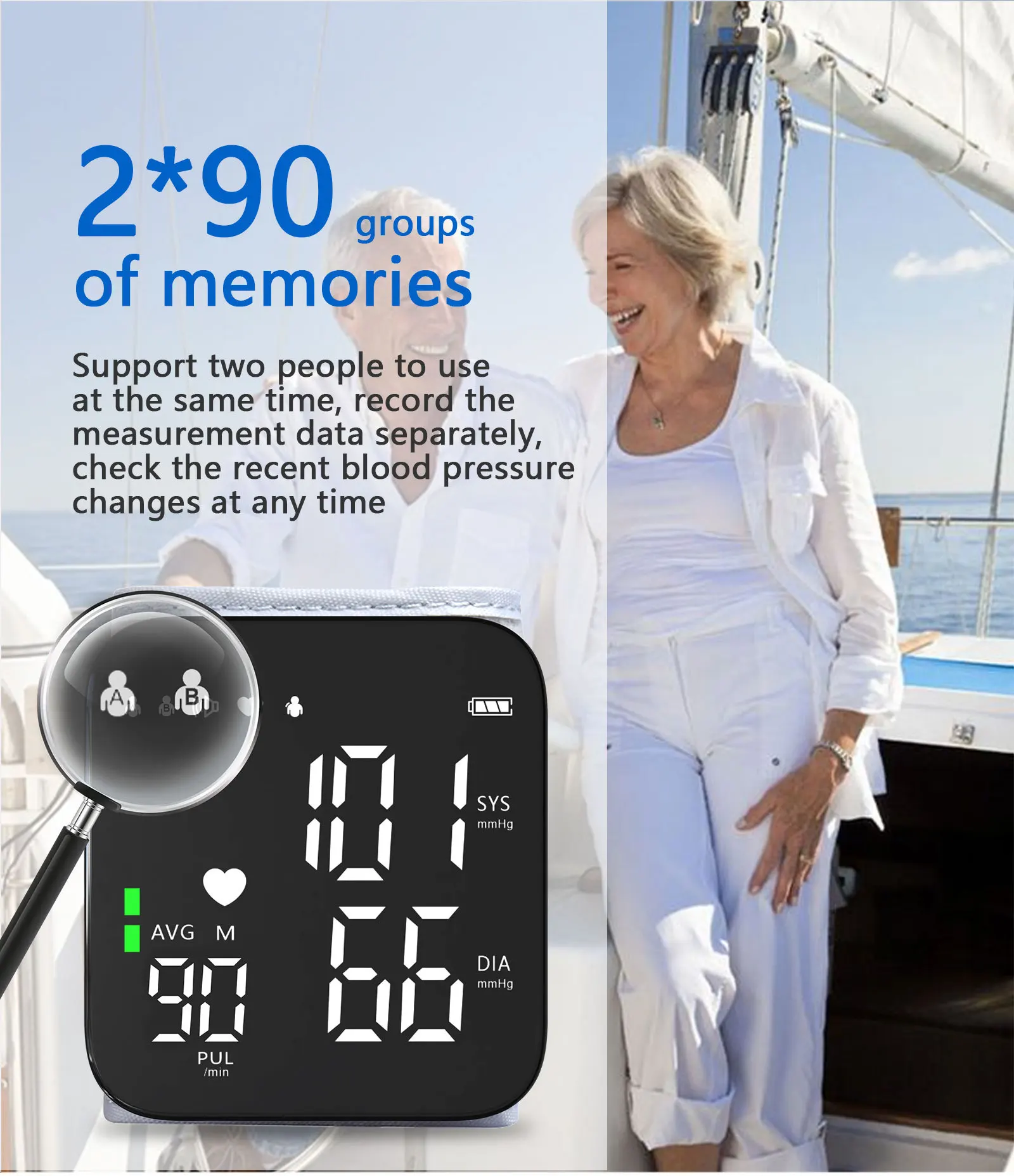 Sphygmomanometer Automatic Tensiometre Home Bp Monitor Electric Digital Wrist Blood Pressure Monitors