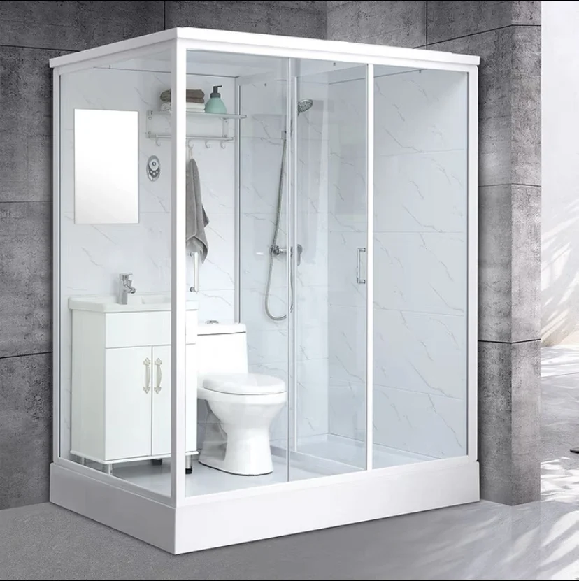 Для ванной комнаты с сборные душевая кабина с Wc Туалет неотъемлемой частью для ванной комнаты