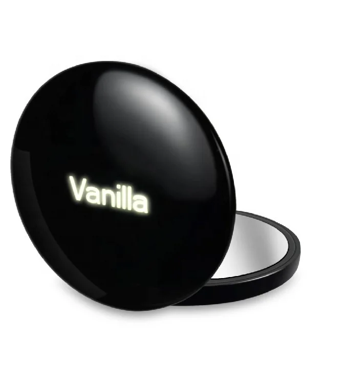 
3000mAh Uniform LED lights Pocket Mirror lighted vanity makeup mirror with 2x Magnifying for travel vanity mirrors used 