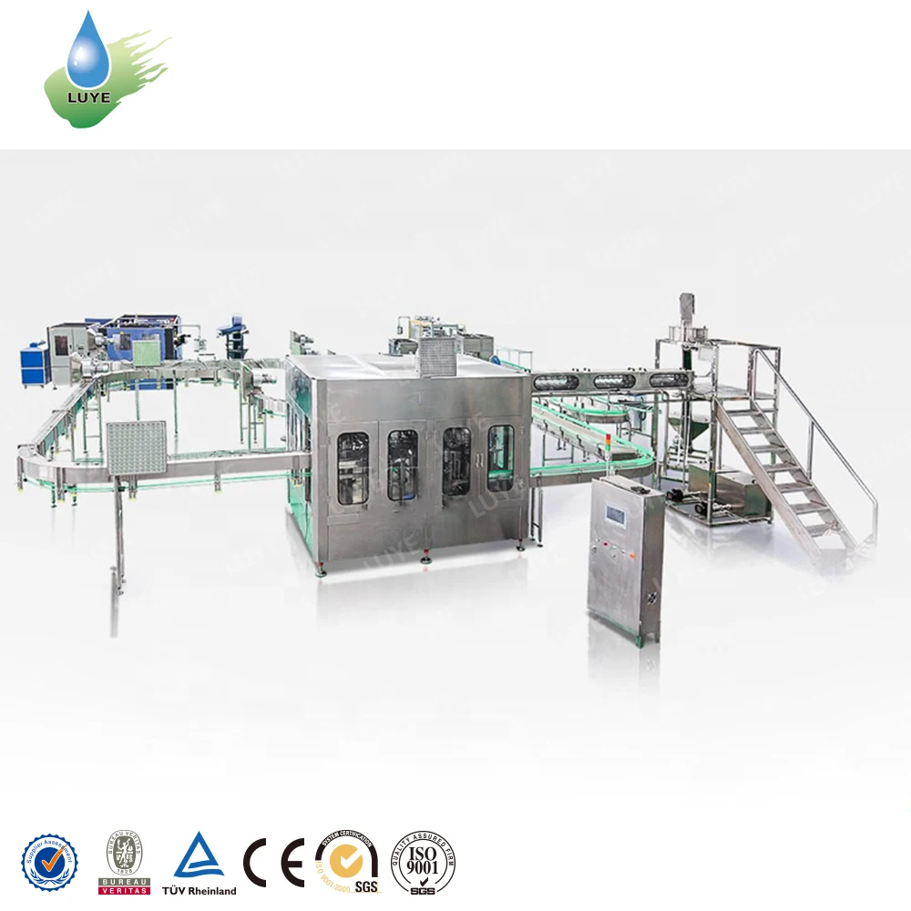 Fashion filler seamer monoblock soda water making plant filling machinery with wholesale price