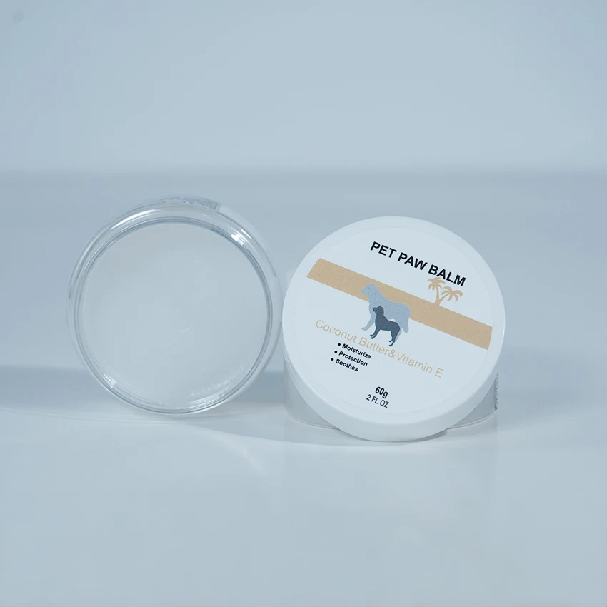 OEM natural coconut oil cat dog paw balm private label vitamin e moisturize smooth soft paw butter protection balm paw balm