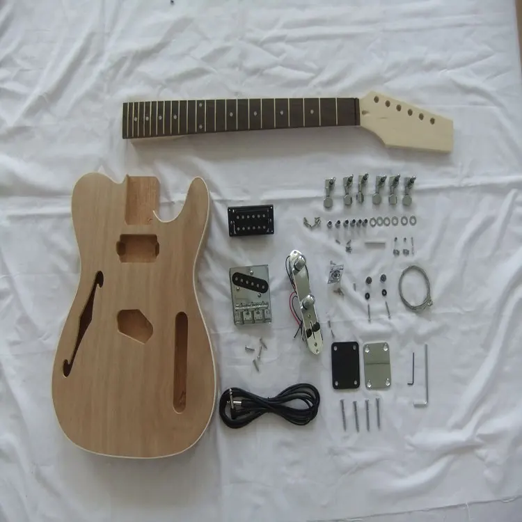 Classical Guitar Headless Electric Guitar Handmade Semi Finished Electric Guitar Kits
