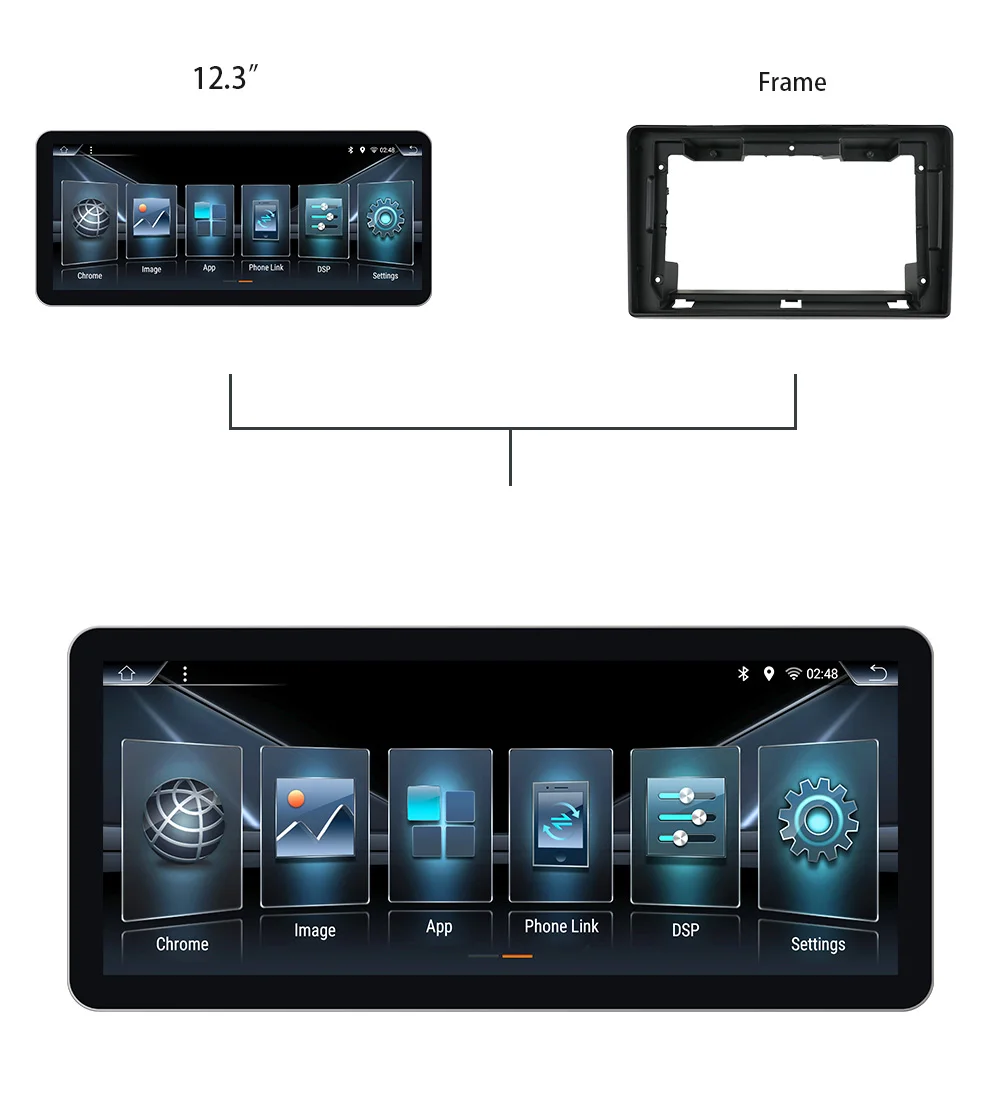 Factory supply Android12 Horizontal screen 12.3inch GPS Navigation Car DVD Player FOR Fiat DUCATO/JUMPER/BOXER 2006-2015