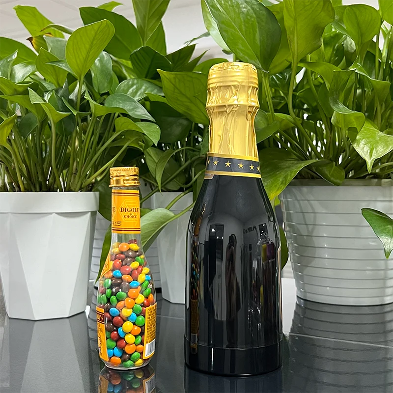 Creative Package PET 90ml Cognac Shape Bottle Plastic Candy Packaging Fun Shape Bottle