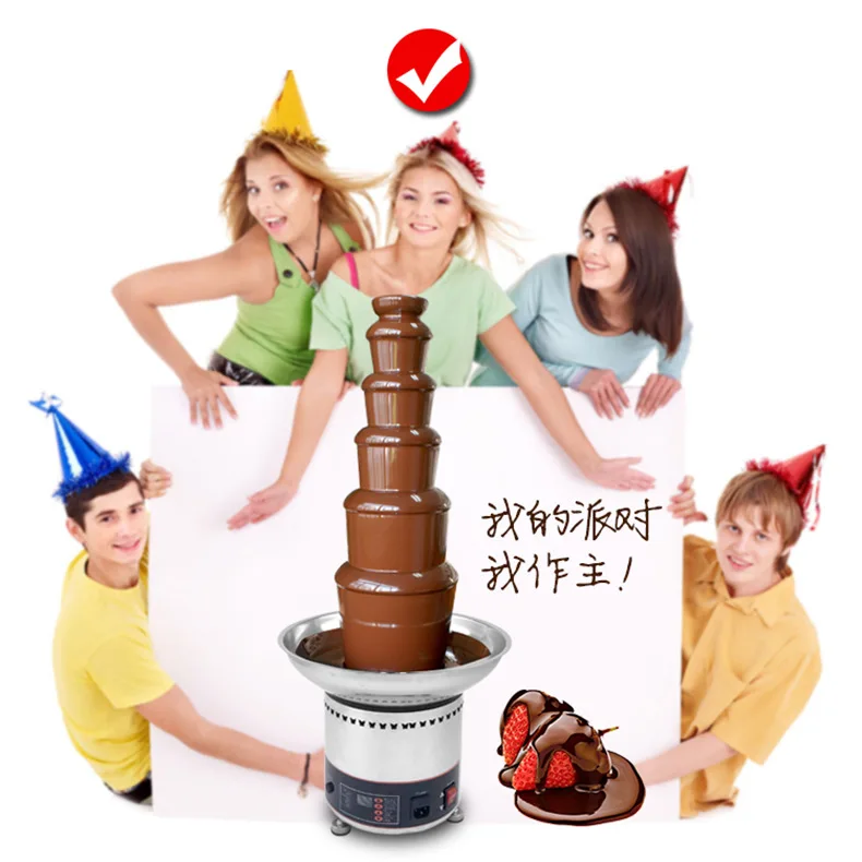New Design Electric Retro Chocolate Fountain 30~150 Degree kitchen chocolate melting machine