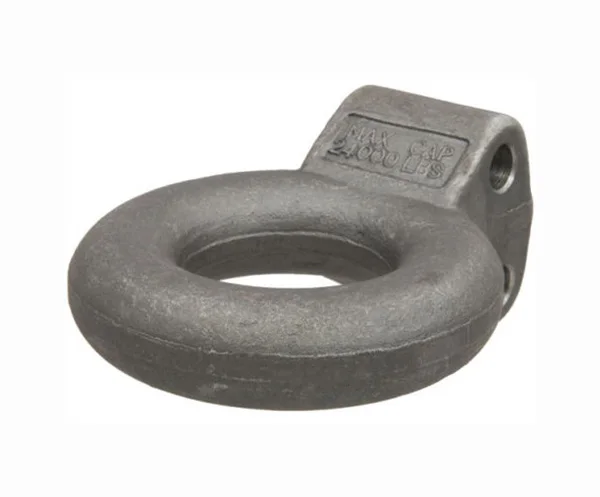 Heavy Duty 2-1/2' 3' Tow Bar Ring Truck Trailer Parts Hitch Towing Bolt-on Type 30T Pintle Adjustable Drawbar Lunette Eye