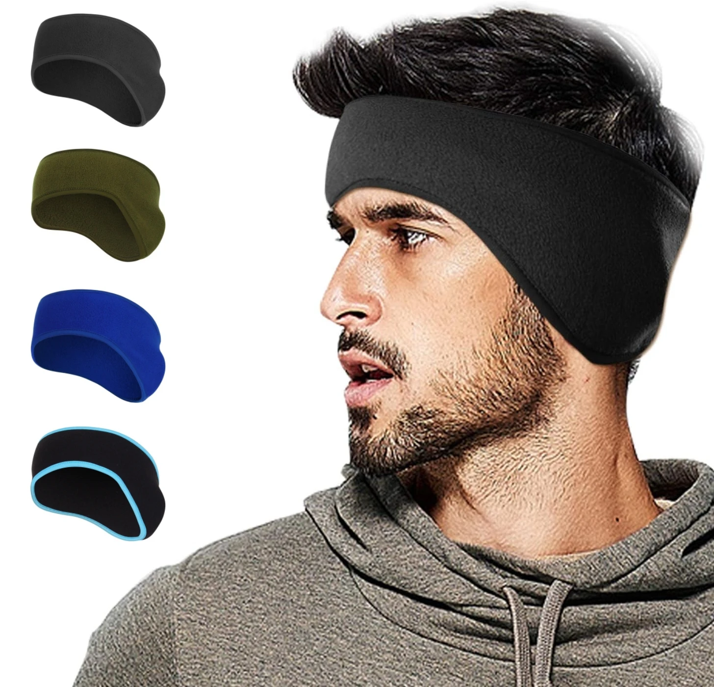 Winter Outdoor Winter Ear Warmer Headband Cap Cycling Fleece Ear Cover Ear Muff Hat