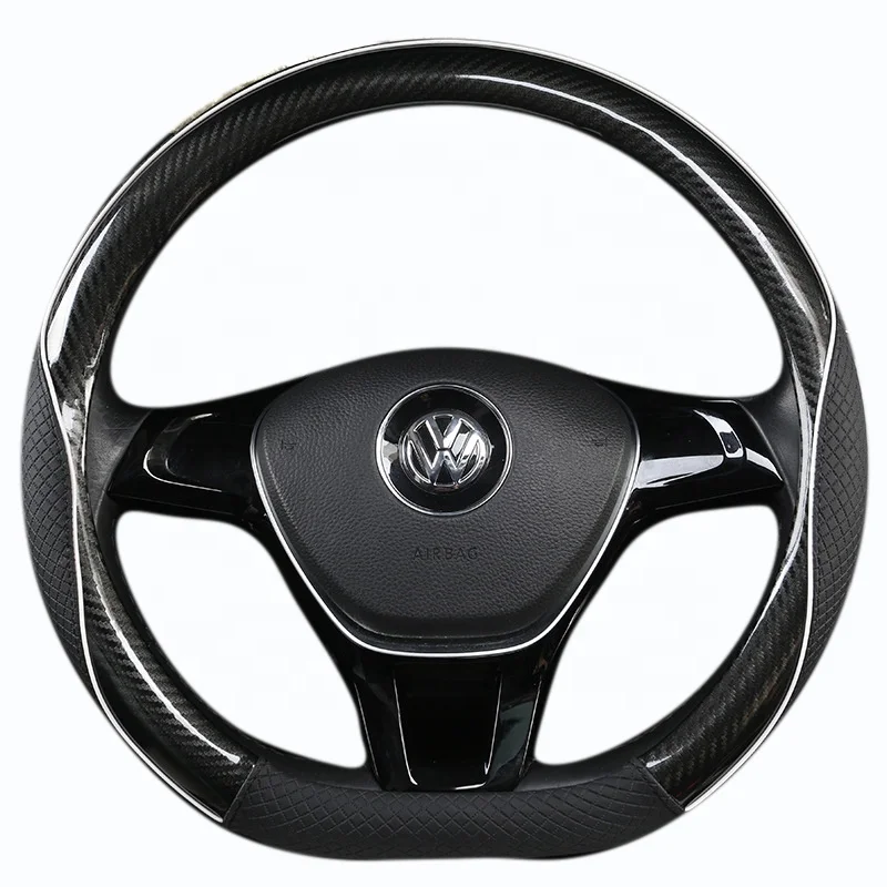 Car interior factory direct sales 2022 new custom high quality luxury fashion carbon brazed steering wheel cover