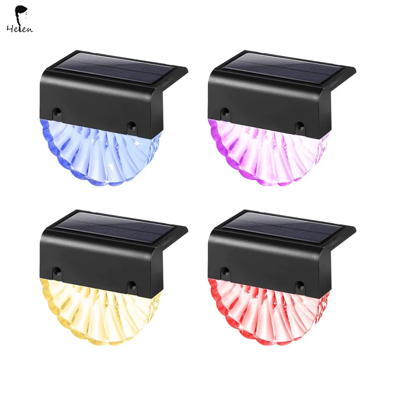 Hot sales solar deck lights, 20 sets of outdoor waterproof miniature LED step lights, used for decks, stairs