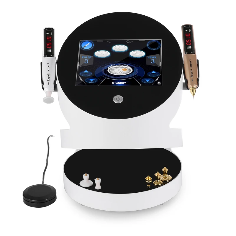 Portable 4 Tips Eyelid Lifting skin anti aging Ozone Cool Jet Plasma Machine Professional Fibroblast dark spot removal freckle